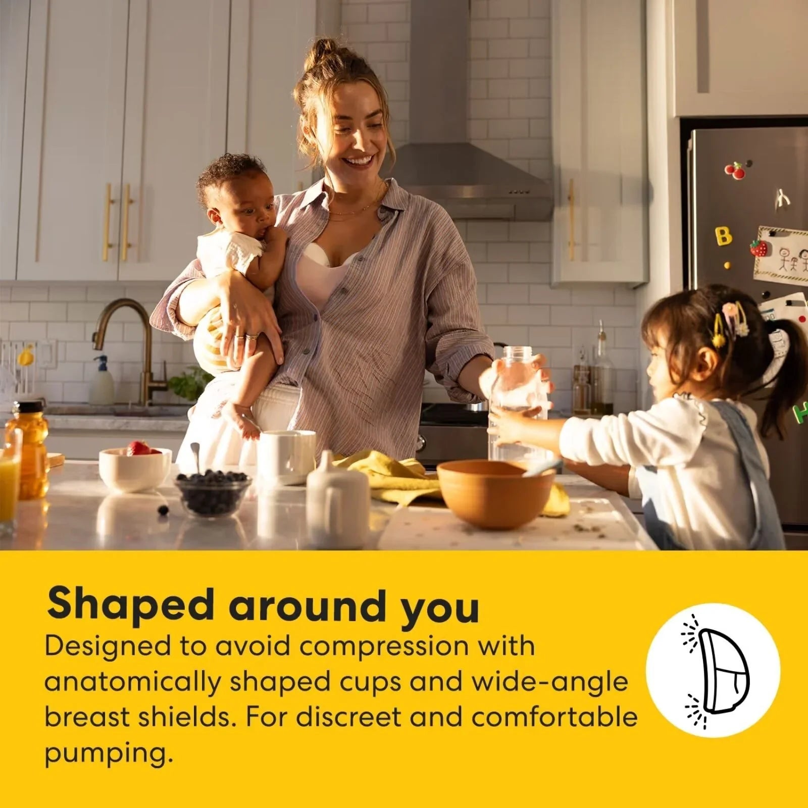 Medela Motion InBra Double Electric Wearable Breast Pump - mezetto ebebek ebebek