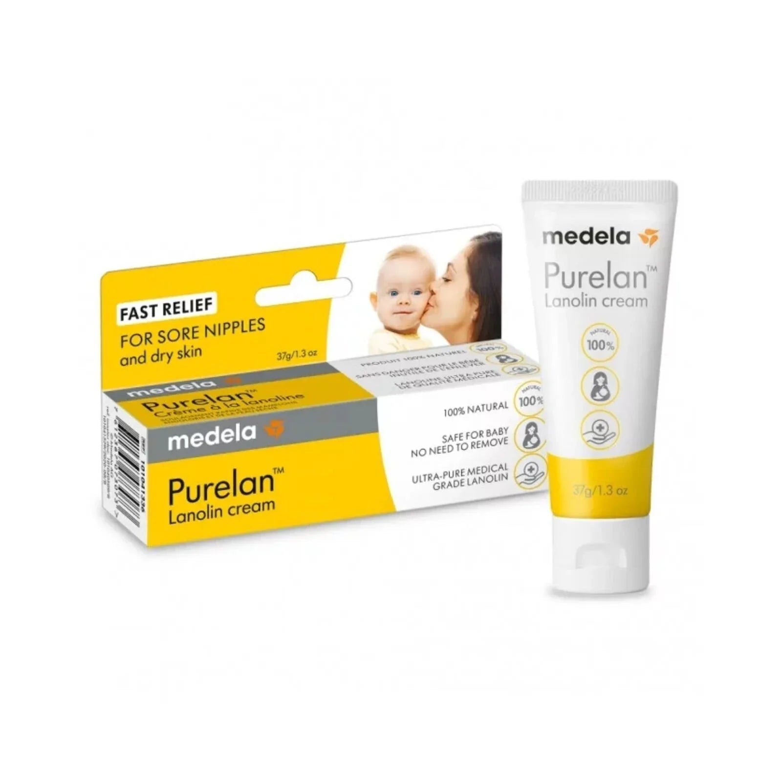 Medela Purelan Lanolin Nipple Cream 37gr - mezetto ebebek ebebek