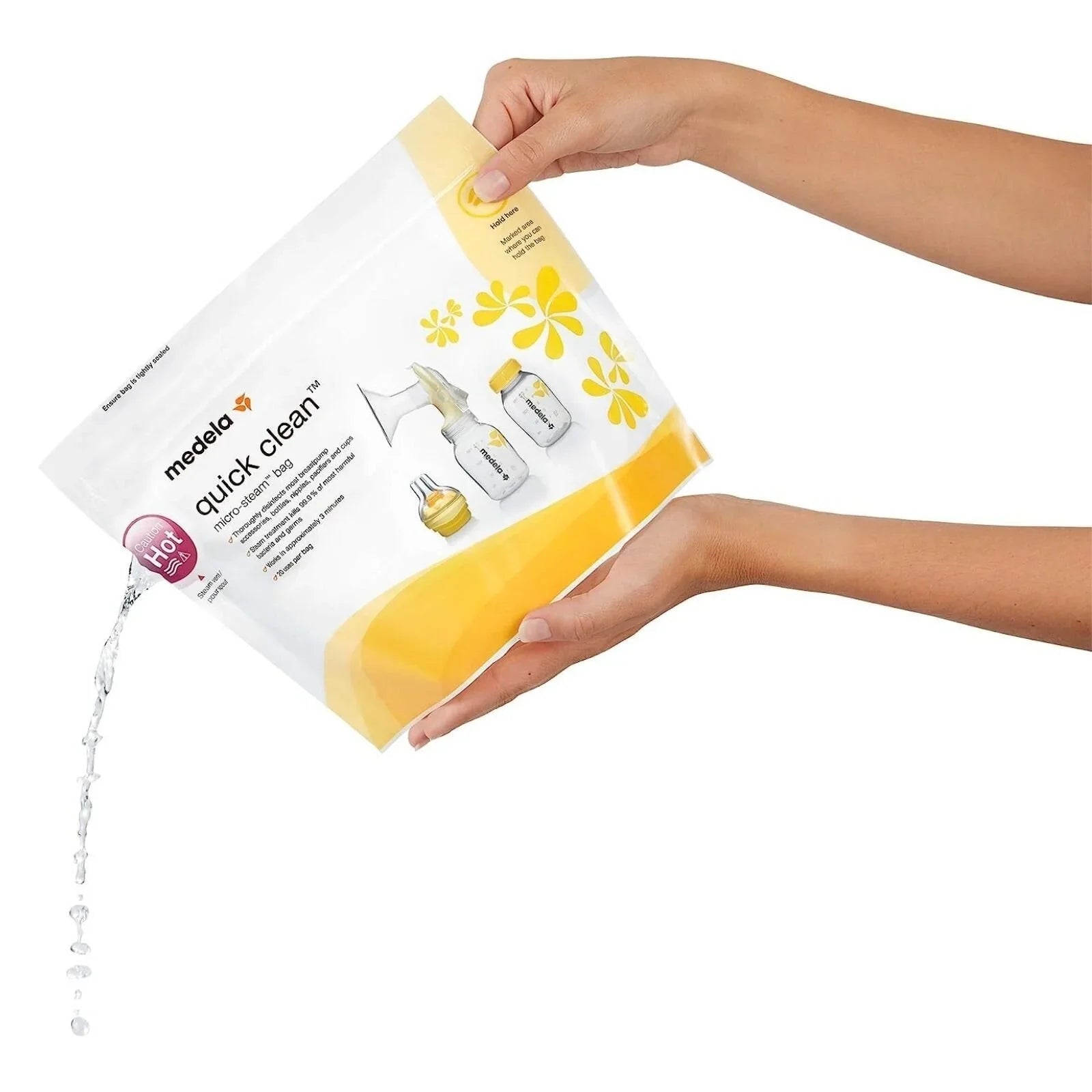 Medela Quick Clean Micro - Steam Bags Pack of 5 - mezetto ebebek ebebek