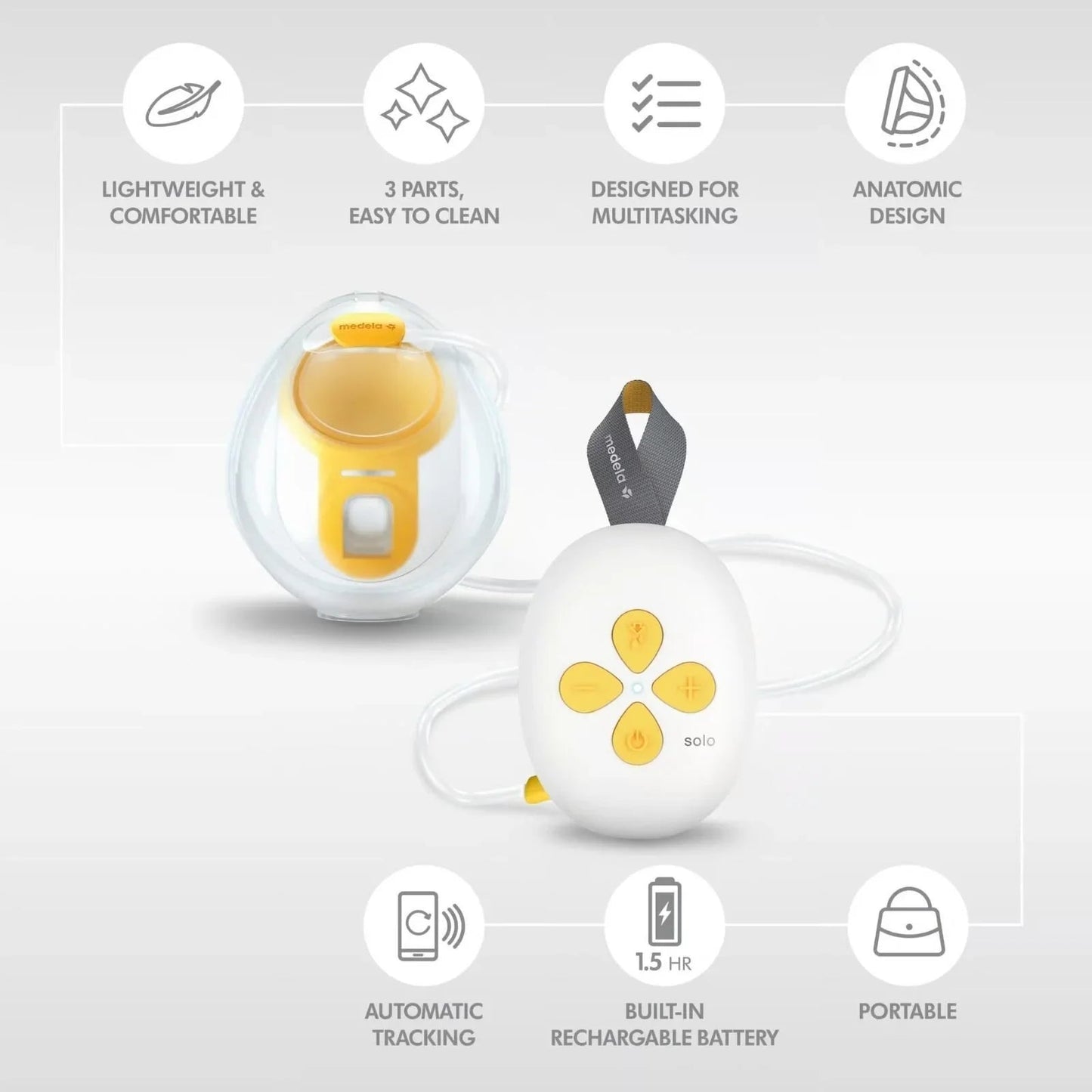 Medela Solo Hands - Free Single Electric Breast Pump - mezetto ebebek ebebek