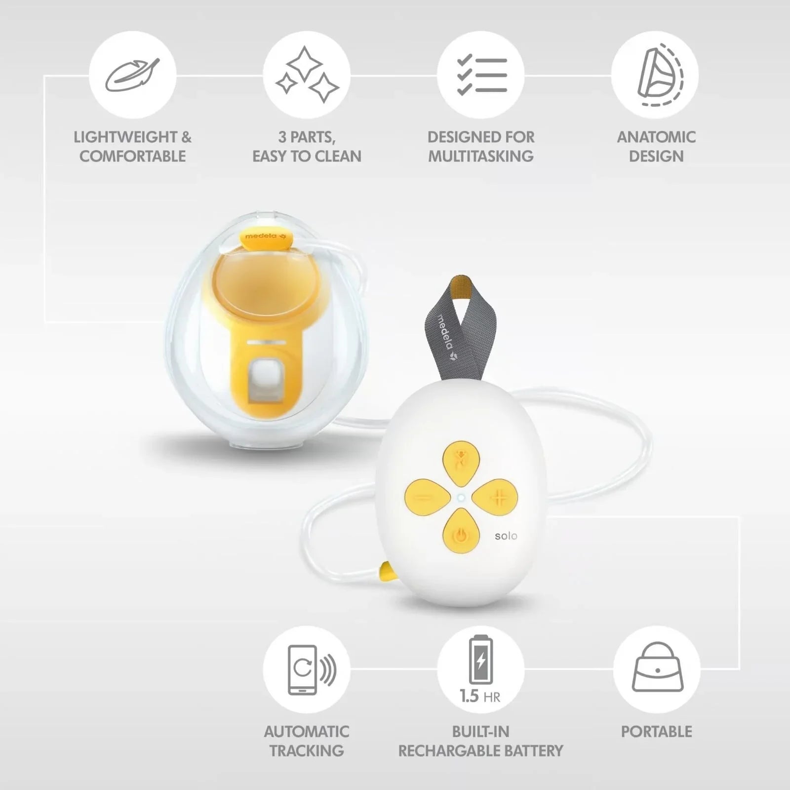 Medela Solo Hands - Free Single Electric Breast Pump - mezetto ebebek ebebek