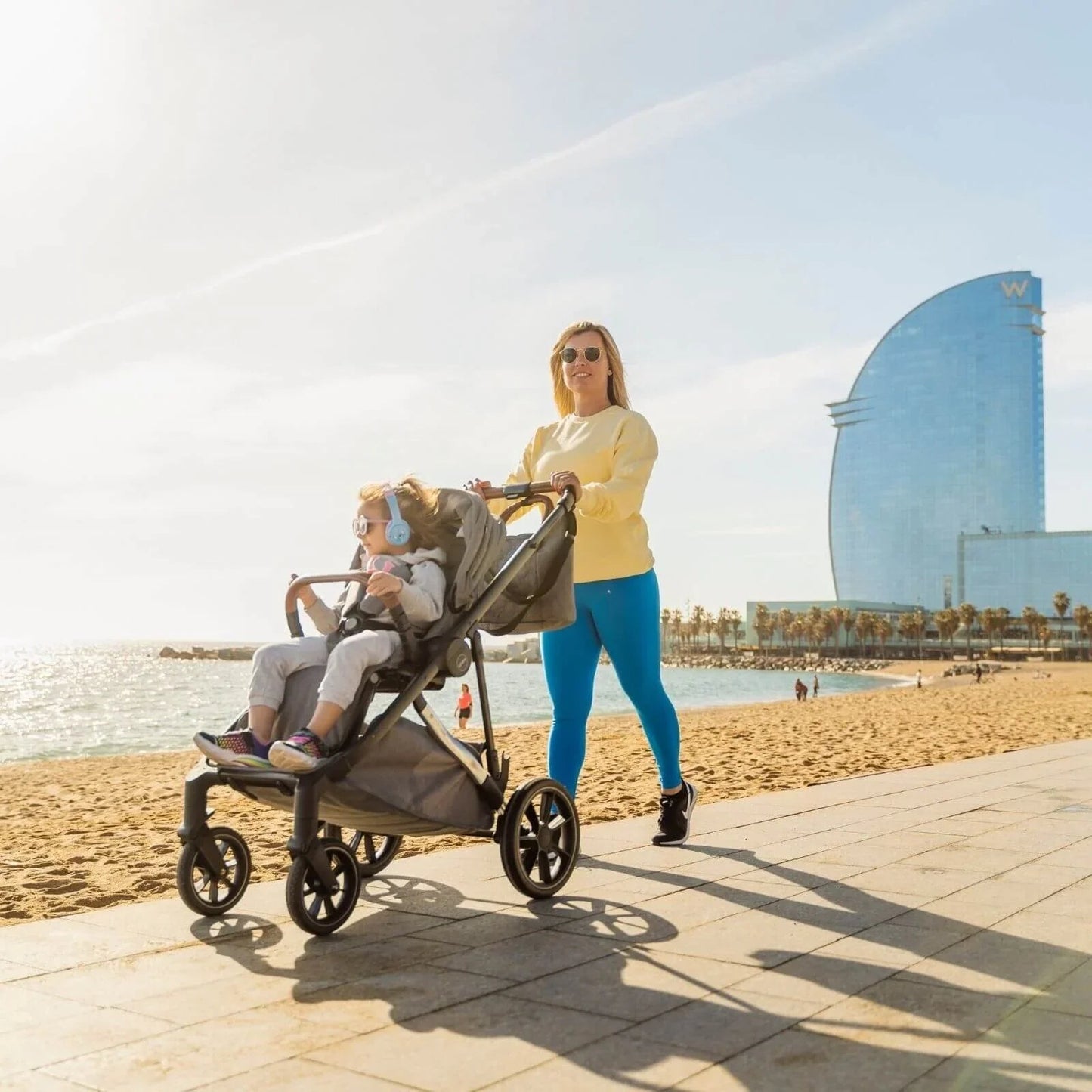 Mee - Go Uno Plus 2 - in - 1 Pushchair & Pram - Grey/Chrome - mezetto ebebek ebebek