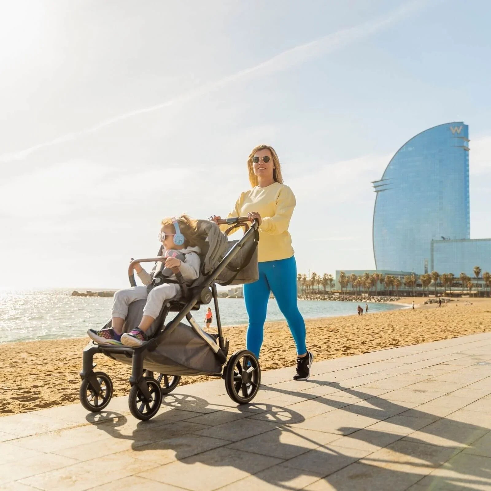 Mee - Go Uno Plus 2 - in - 1 Pushchair & Pram - Grey/Chrome - mezetto ebebek ebebek