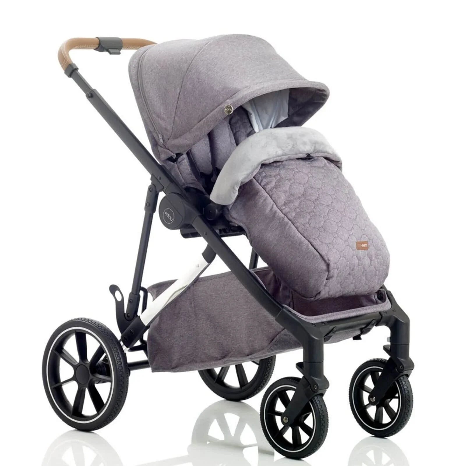 Mee - Go UNO Plus 3 - in - 1 Travel System - Grey/Chrome - mezetto ebebek ebebek