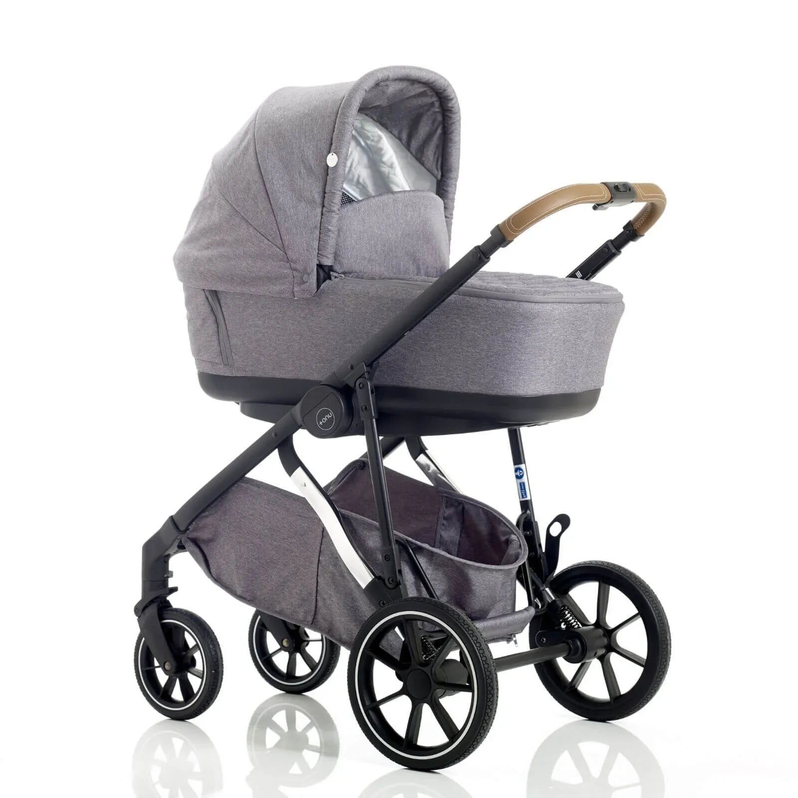 Mee - Go UNO Plus 3 - in - 1 Travel System - Grey/Chrome - mezetto ebebek ebebek