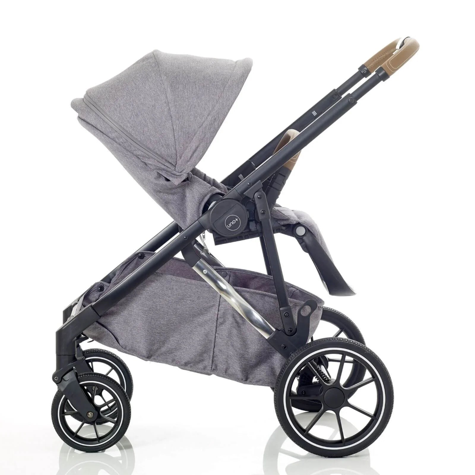 Mee - Go UNO Plus 3 - in - 1 Travel System - Grey/Chrome - mezetto ebebek ebebek