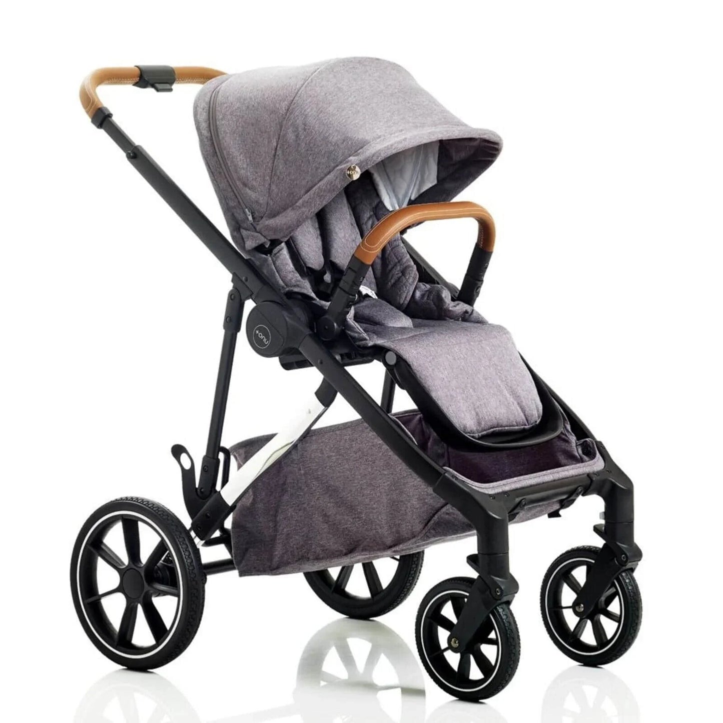 Mee - Go UNO Plus 3 - in - 1 Travel System - Grey/Chrome - mezetto ebebek ebebek