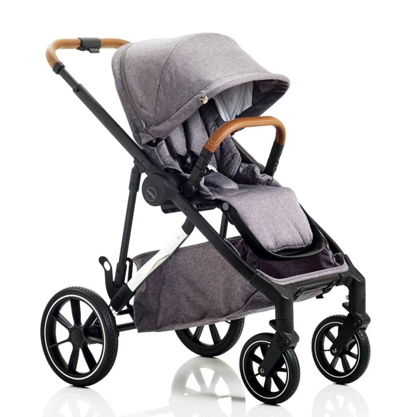 Mee - Go UNO Plus 3 - in - 1 Travel System - Grey/Chrome - mezetto ebebek ebebek
