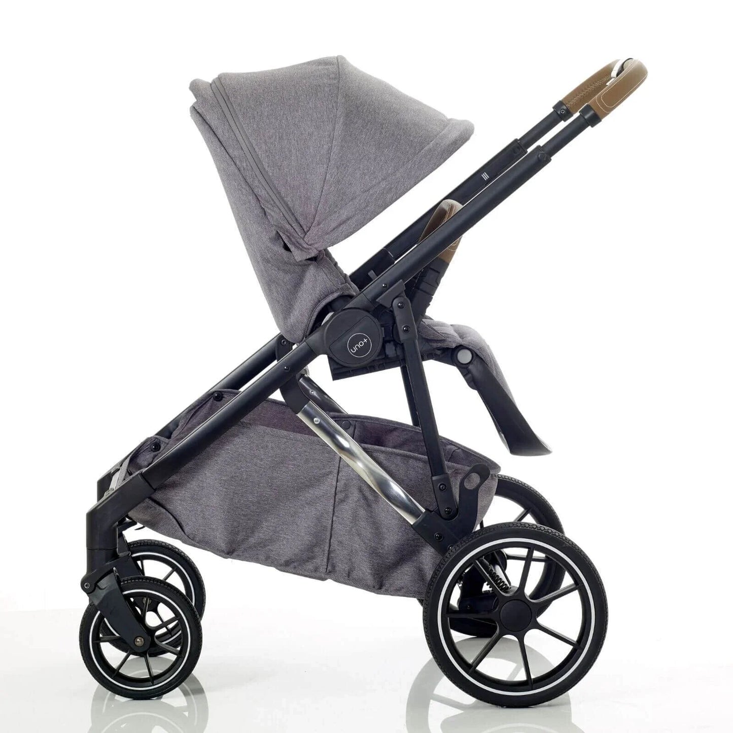 Mee - Go UNO Plus 3 - in - 1 Travel System - Grey/Chrome - mezetto ebebek ebebek