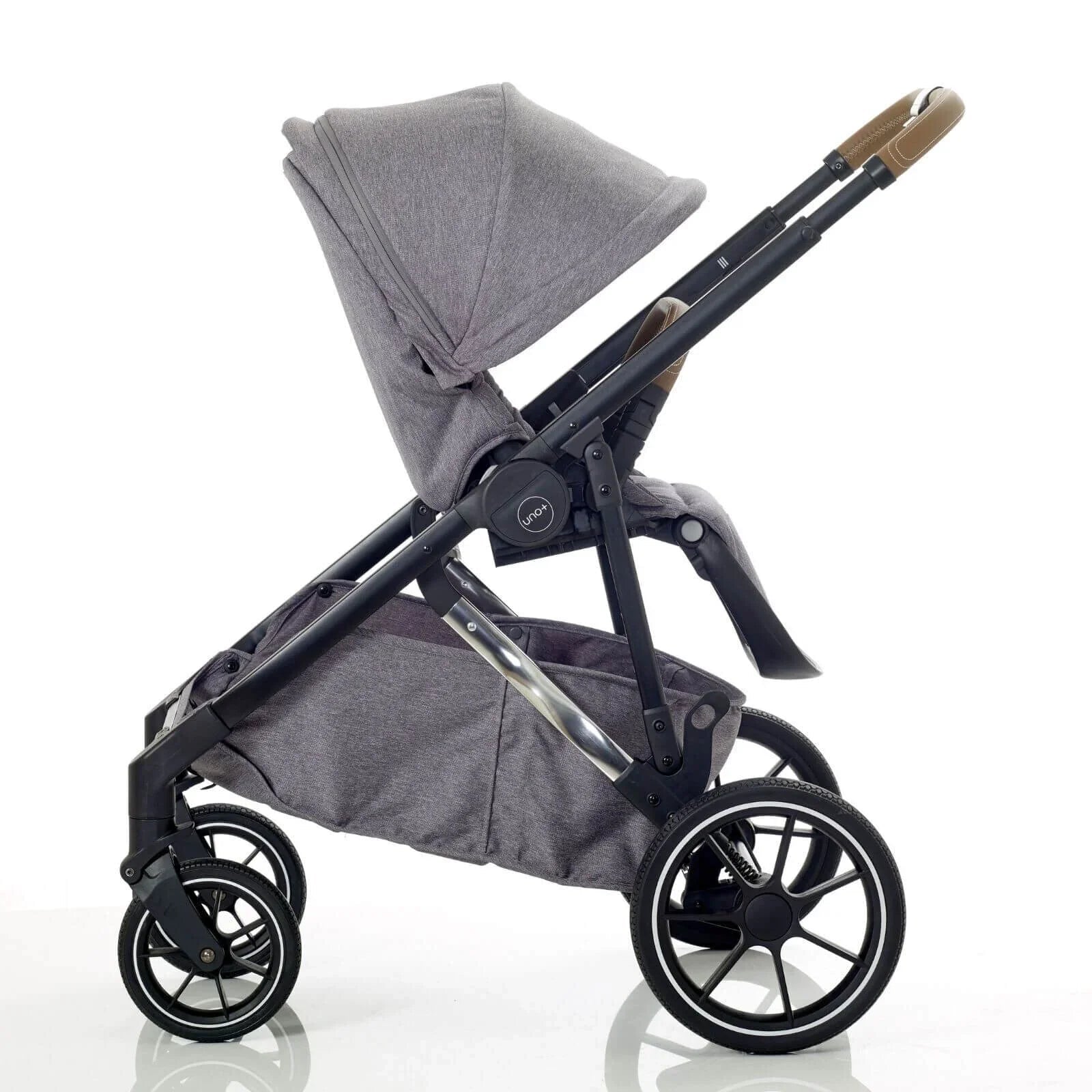 Mee - Go UNO Plus 3 - in - 1 Travel System - Grey/Chrome - mezetto ebebek ebebek