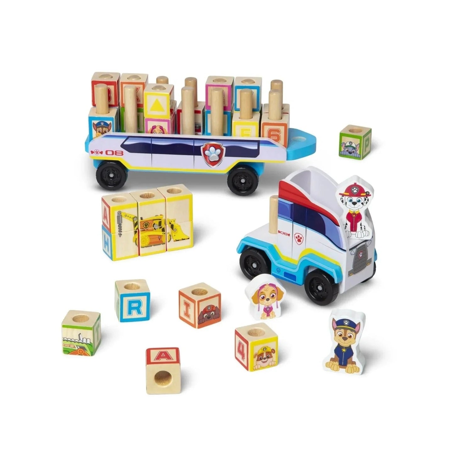 Melissa & Doug Paw Patrol ABC Block Truck - mezetto ebebek ebebek