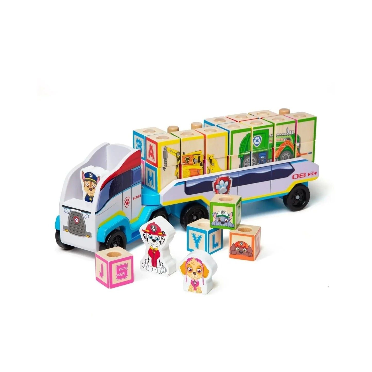 Melissa & Doug Paw Patrol ABC Block Truck - mezetto ebebek ebebek