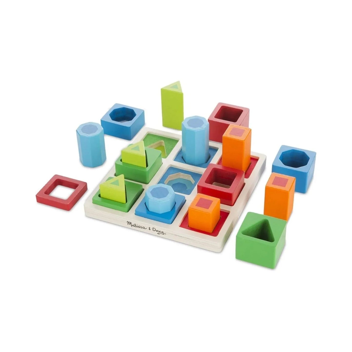 Melissa & Doug Shape Sequence Wooden Sorting Set - mezetto ebebek ebebek