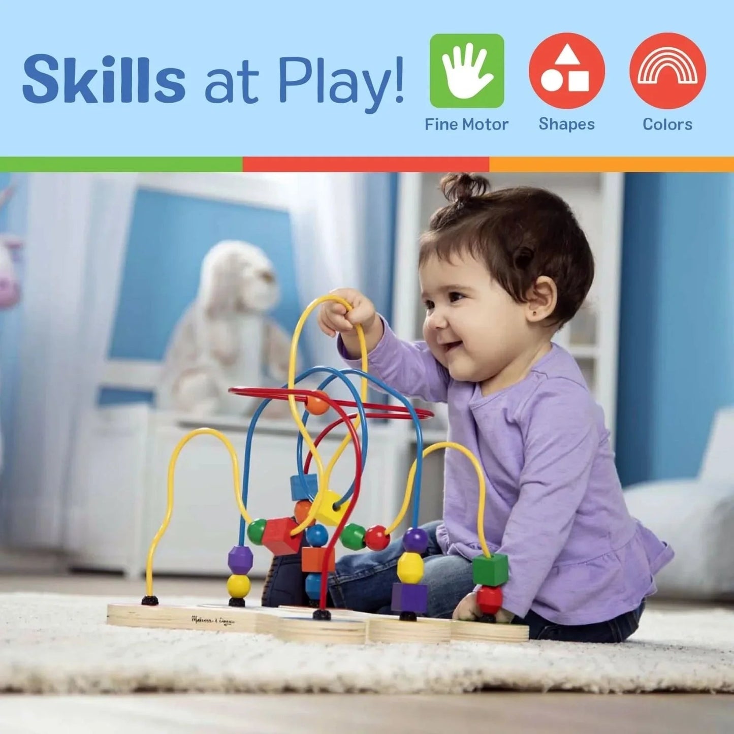 Melissa & Doug Wooden Jumbo Beads - mezetto ebebek ebebek