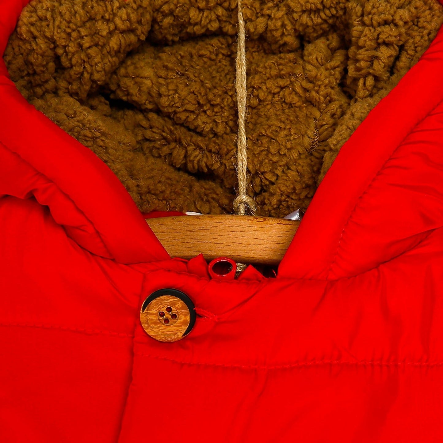 Midimod Baby Boy Coat with Toy Pocket - Red - mezetto ebebek ebebek