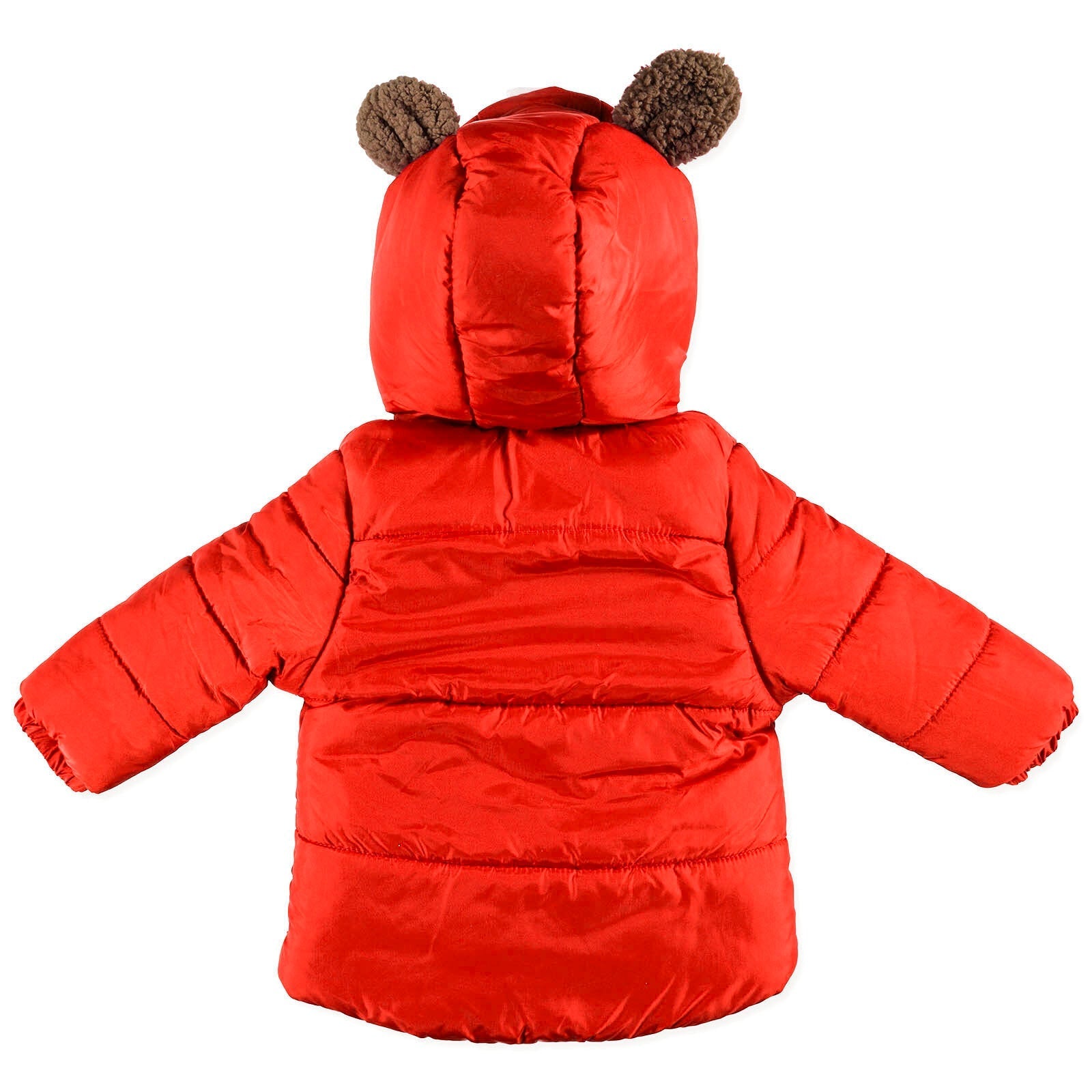 Midimod Baby Boy Coat with Toy Pocket - Red - mezetto ebebek ebebek