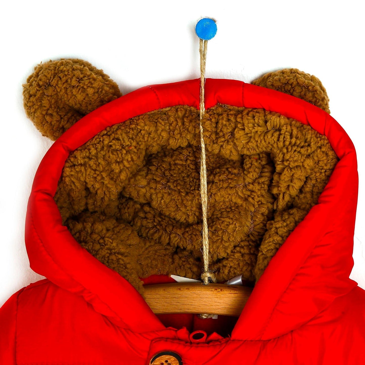 Midimod Baby Boy Coat with Toy Pocket - Red - mezetto ebebek ebebek