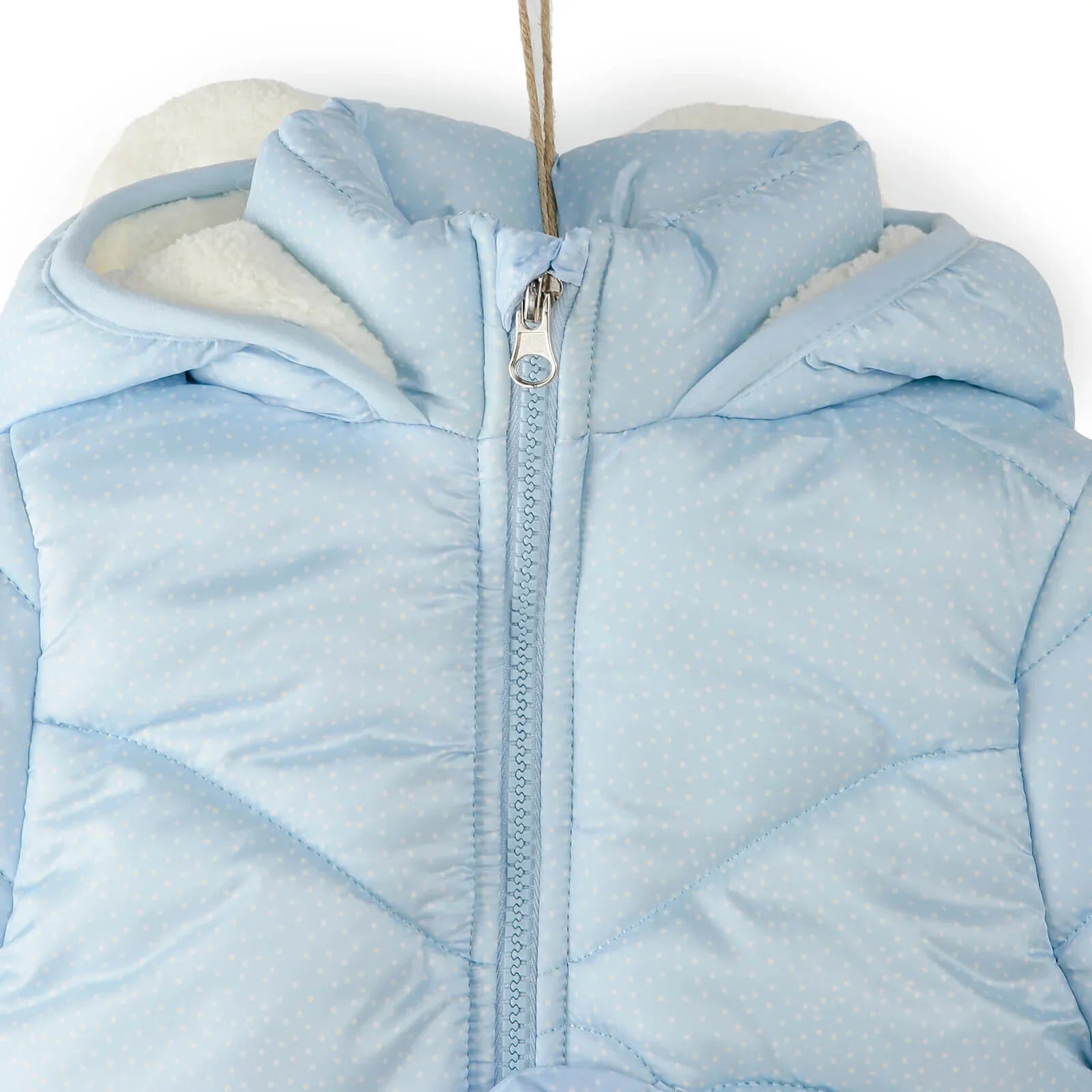 Midimod Baby Girl Coat with Ears - Blue - mezetto ebebek ebebek