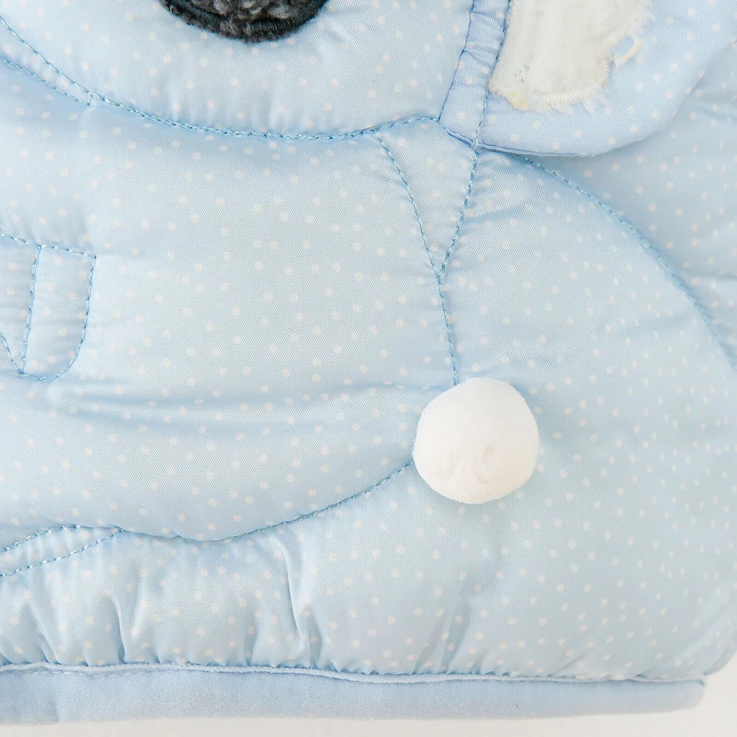 Midimod Baby Girl Coat with Ears - Blue - mezetto ebebek ebebek