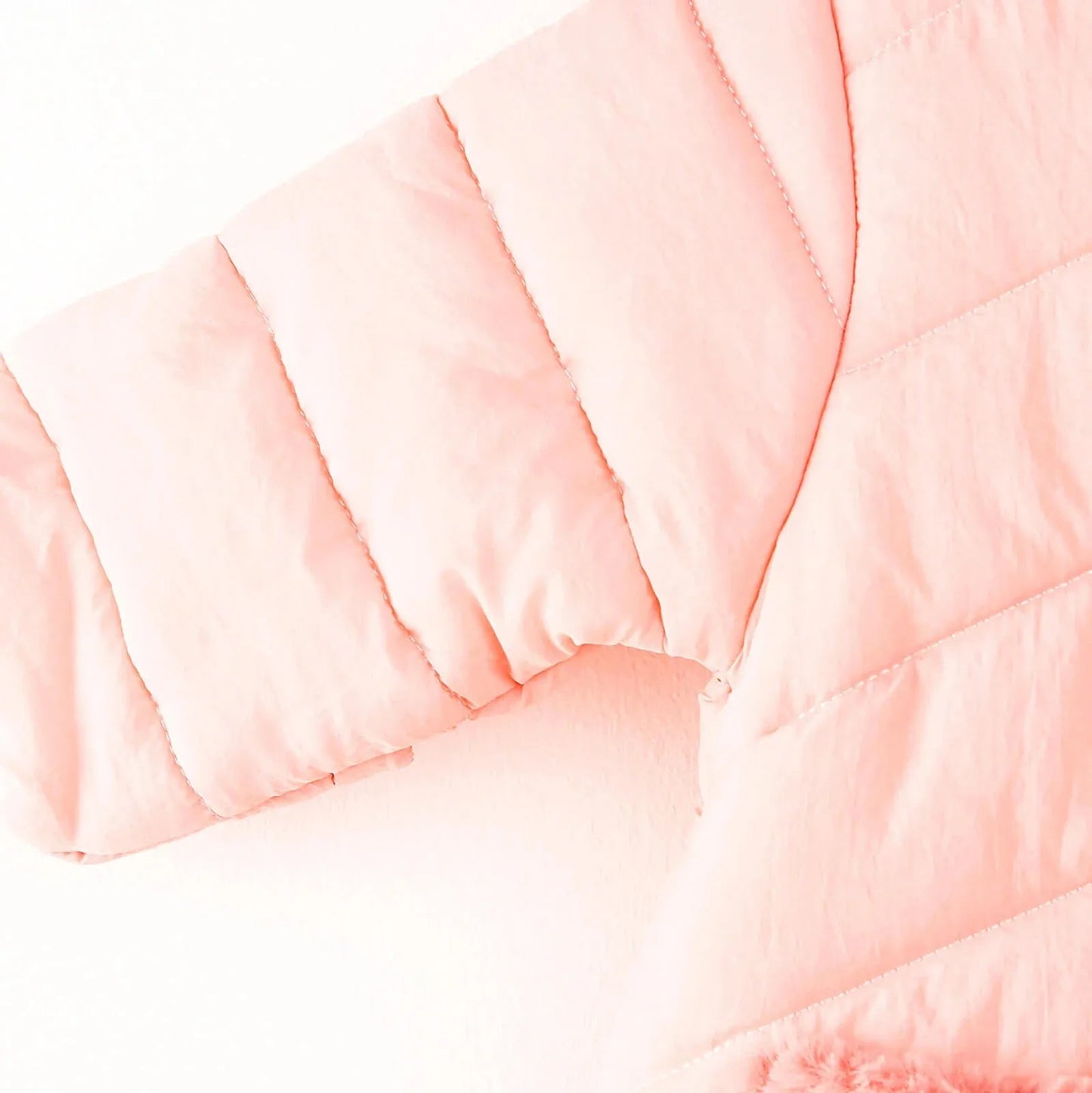 Midimod Baby Girl Quilted Snowsuit - Salmon - mezetto ebebek ebebek