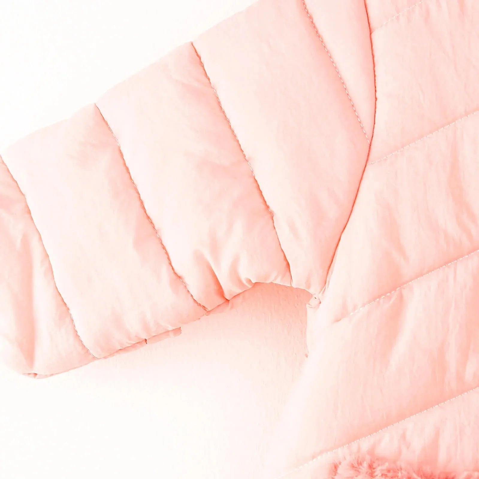Midimod Baby Girl Quilted Snowsuit - Salmon - mezetto ebebek ebebek
