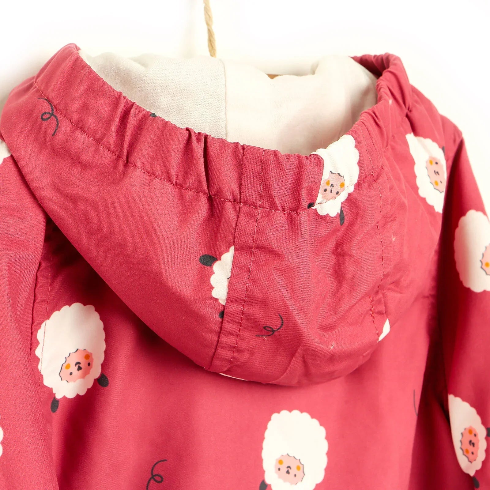 Midimod Basic Baby Girl Sheep Printed Ho - Light Rose - mezetto ebebek ebebek
