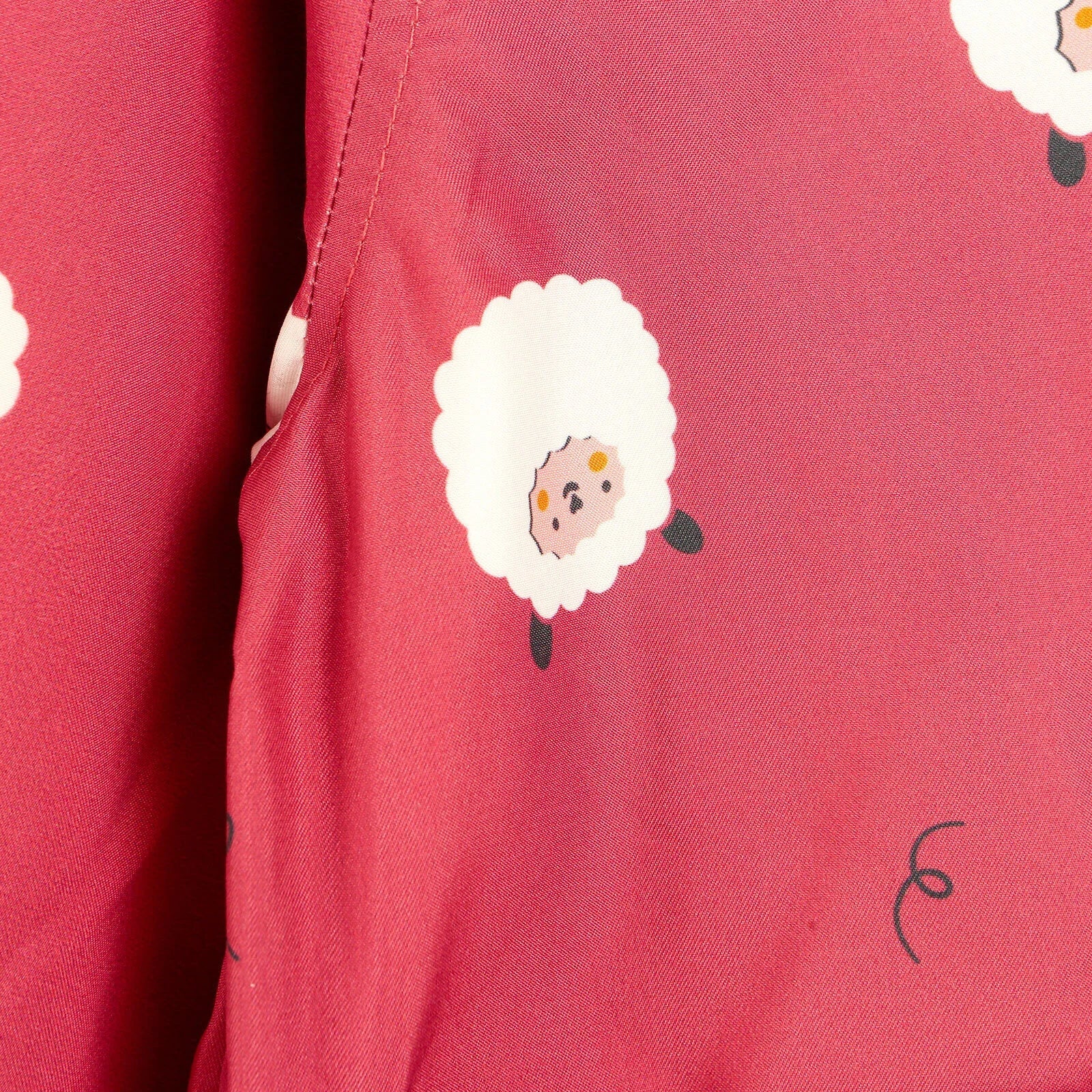 Midimod Basic Baby Girl Sheep Printed Ho - Light Rose - mezetto ebebek ebebek