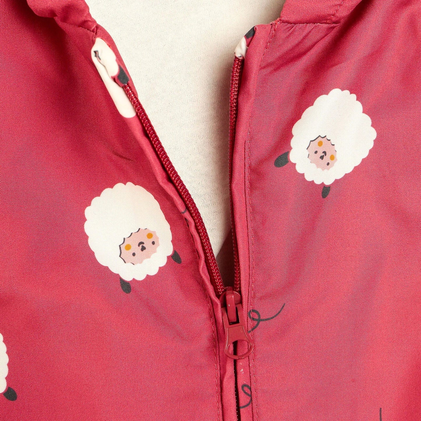 Midimod Basic Baby Girl Sheep Printed Ho - Light Rose - mezetto ebebek ebebek