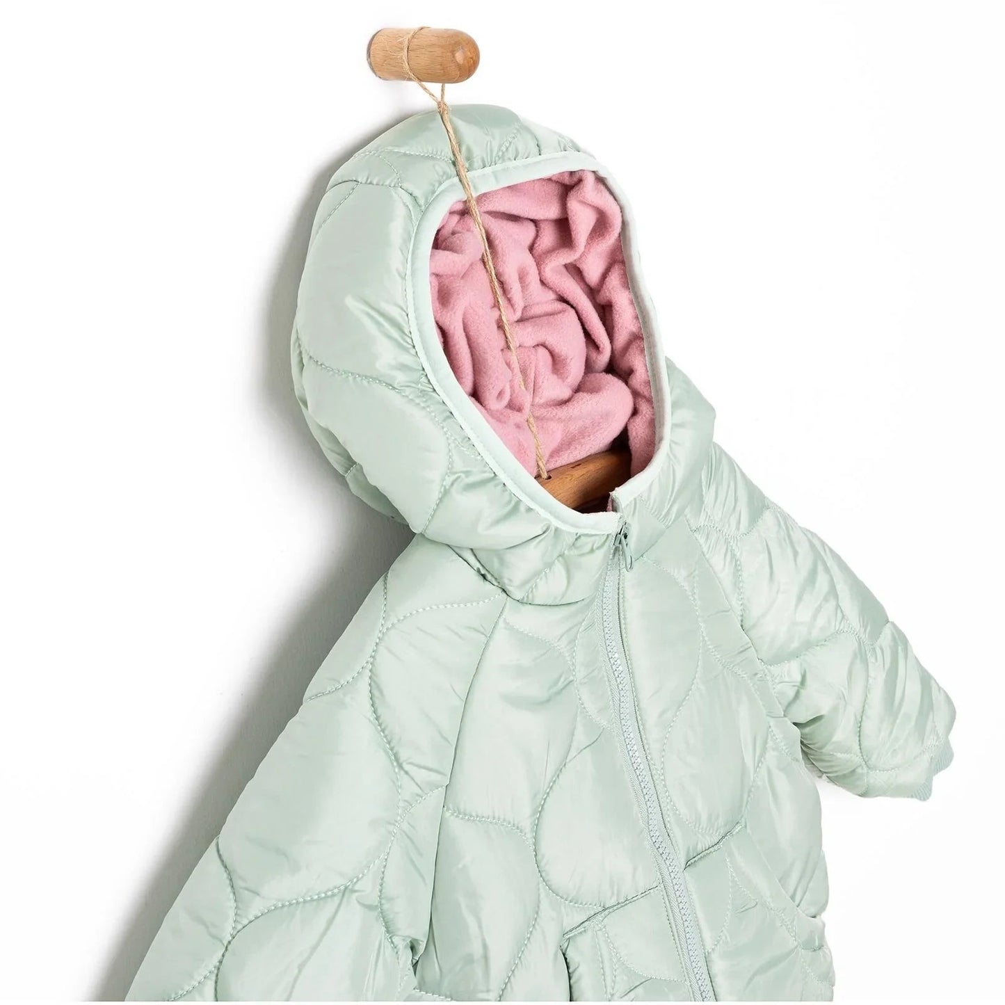 Midimod Basic Girl Quilted Coat - Multicolour - mezetto ebebek ebebek