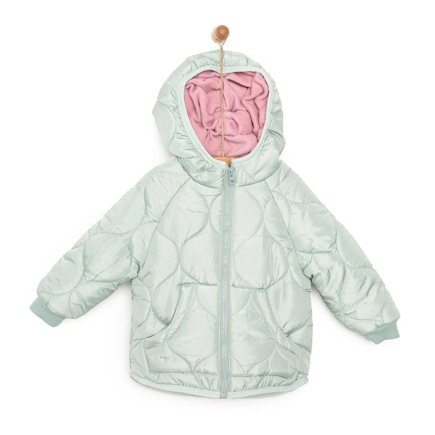 Midimod Basic Girl Quilted Coat - Multicolour - mezetto ebebek ebebek