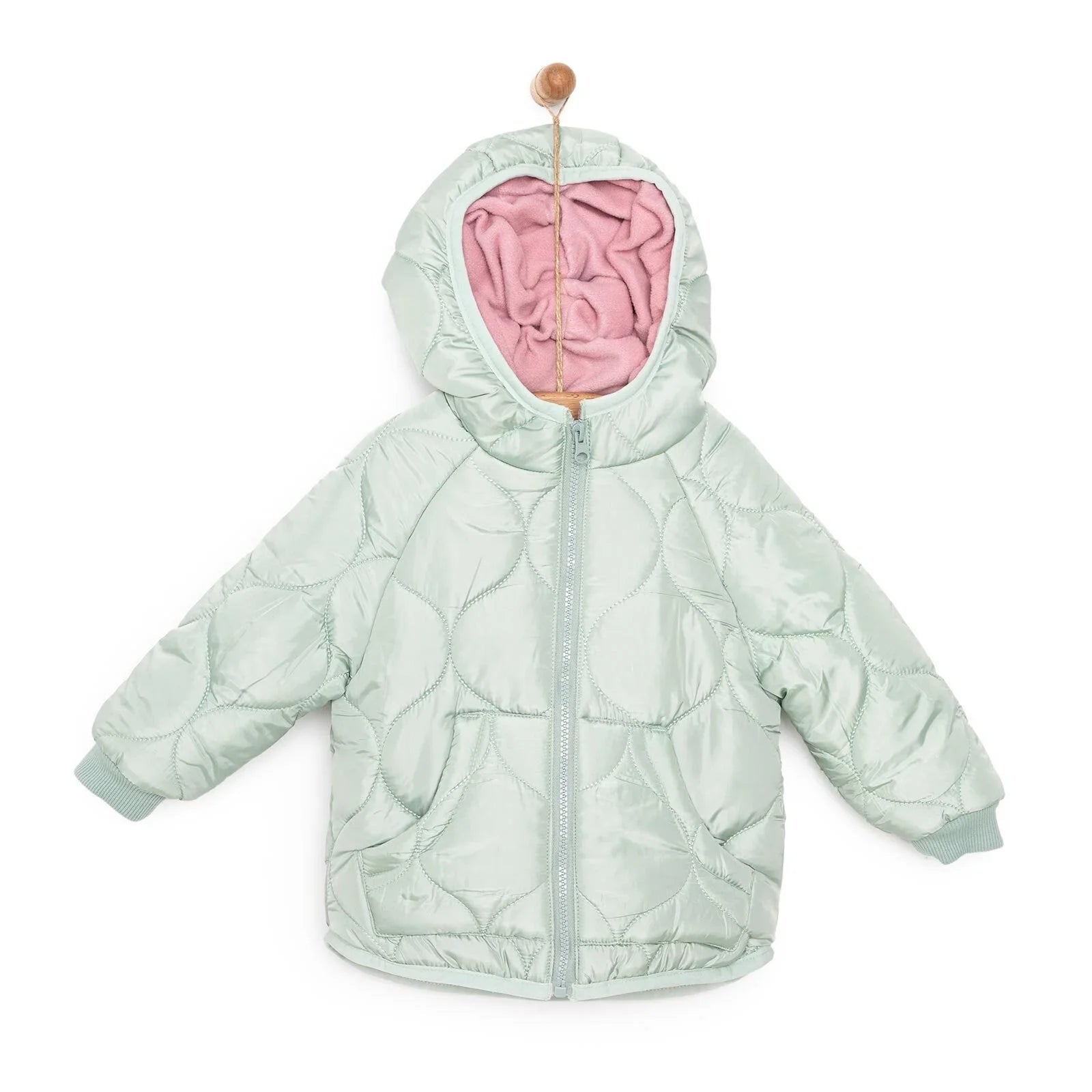 Midimod Basic Girl Quilted Coat - Multicolour - mezetto ebebek ebebek