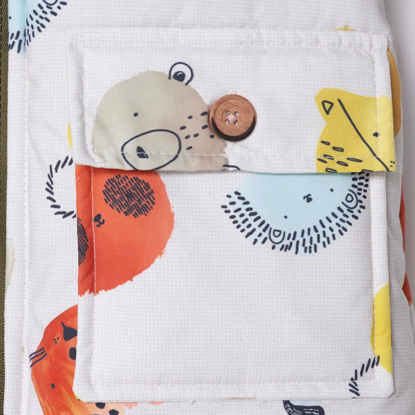Midimod Coat - Ecru Printed - mezetto ebebek ebebek