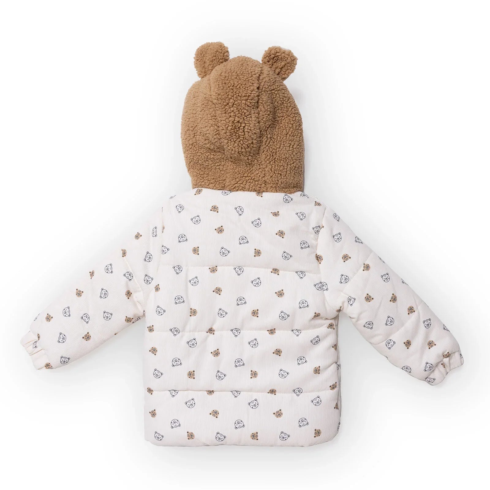 Midimod Coat - Ecru Printed - mezetto ebebek ebebek