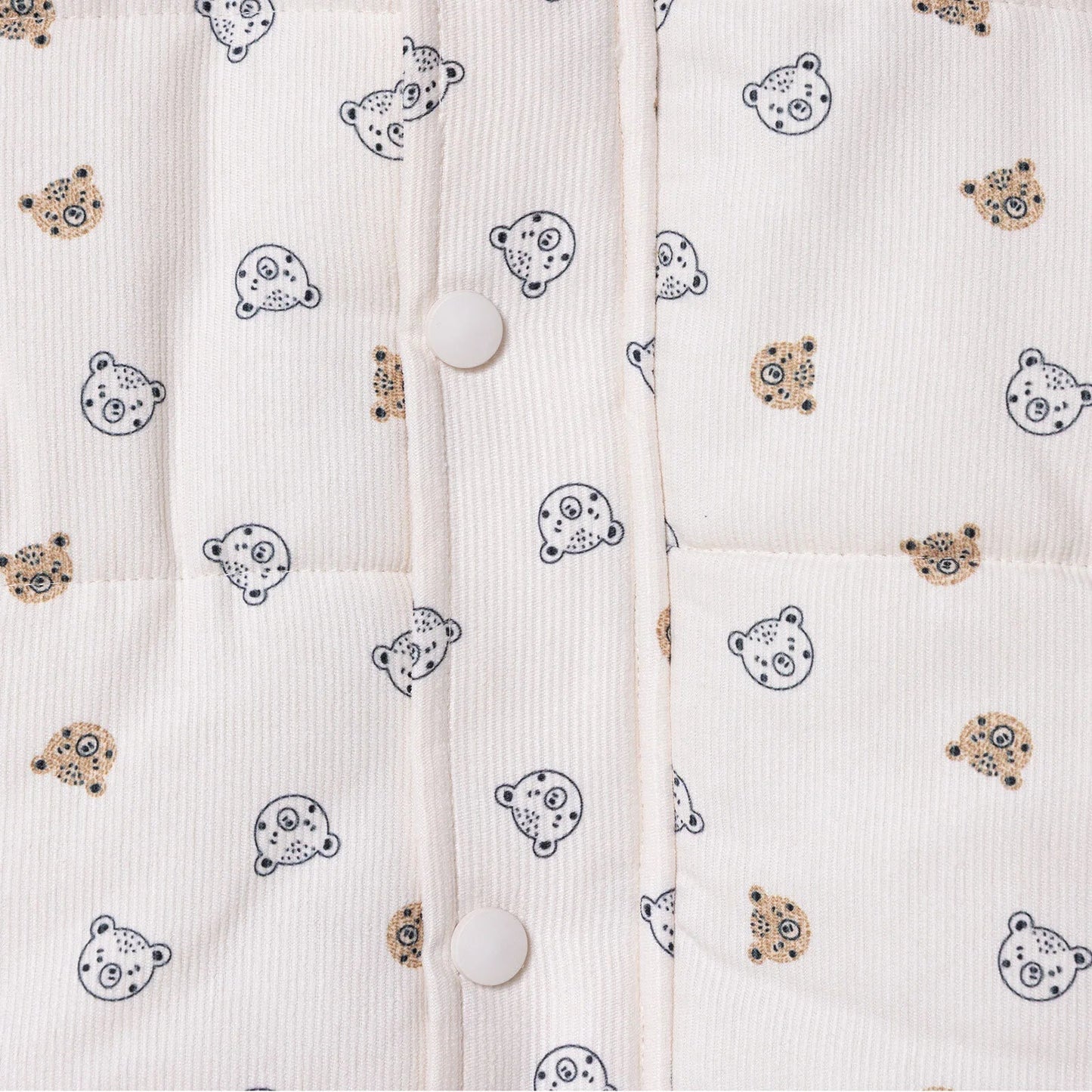 Midimod Coat - Ecru Printed - mezetto ebebek ebebek