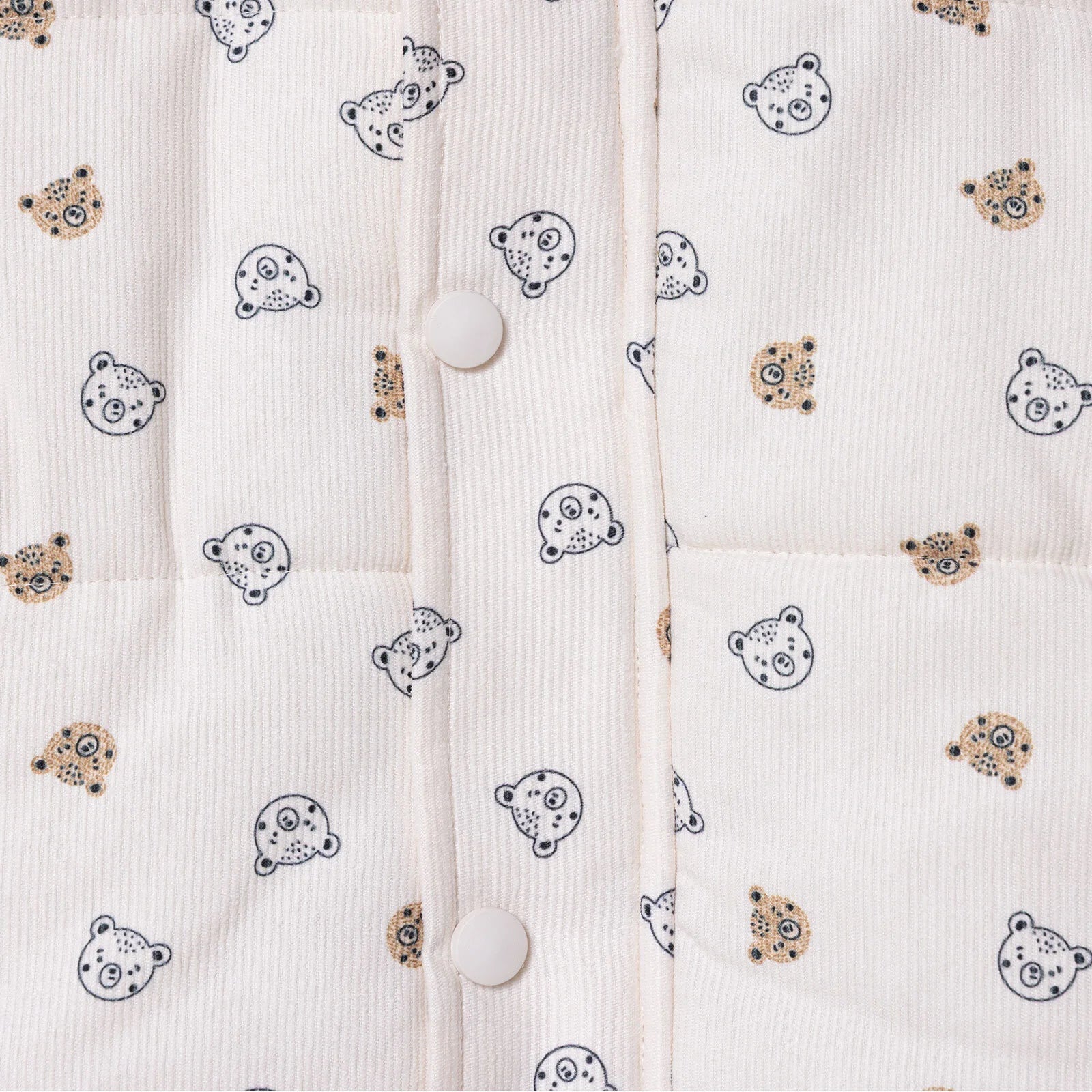 Midimod Coat - Ecru Printed - mezetto ebebek ebebek