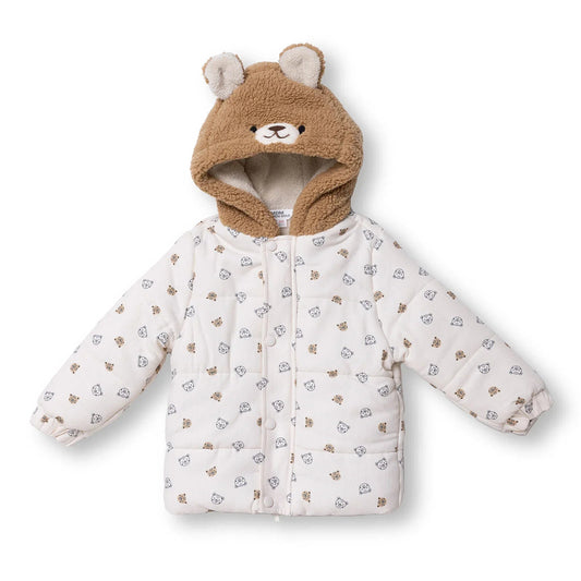 Midimod Coat - Ecru Printed - mezetto ebebek ebebek