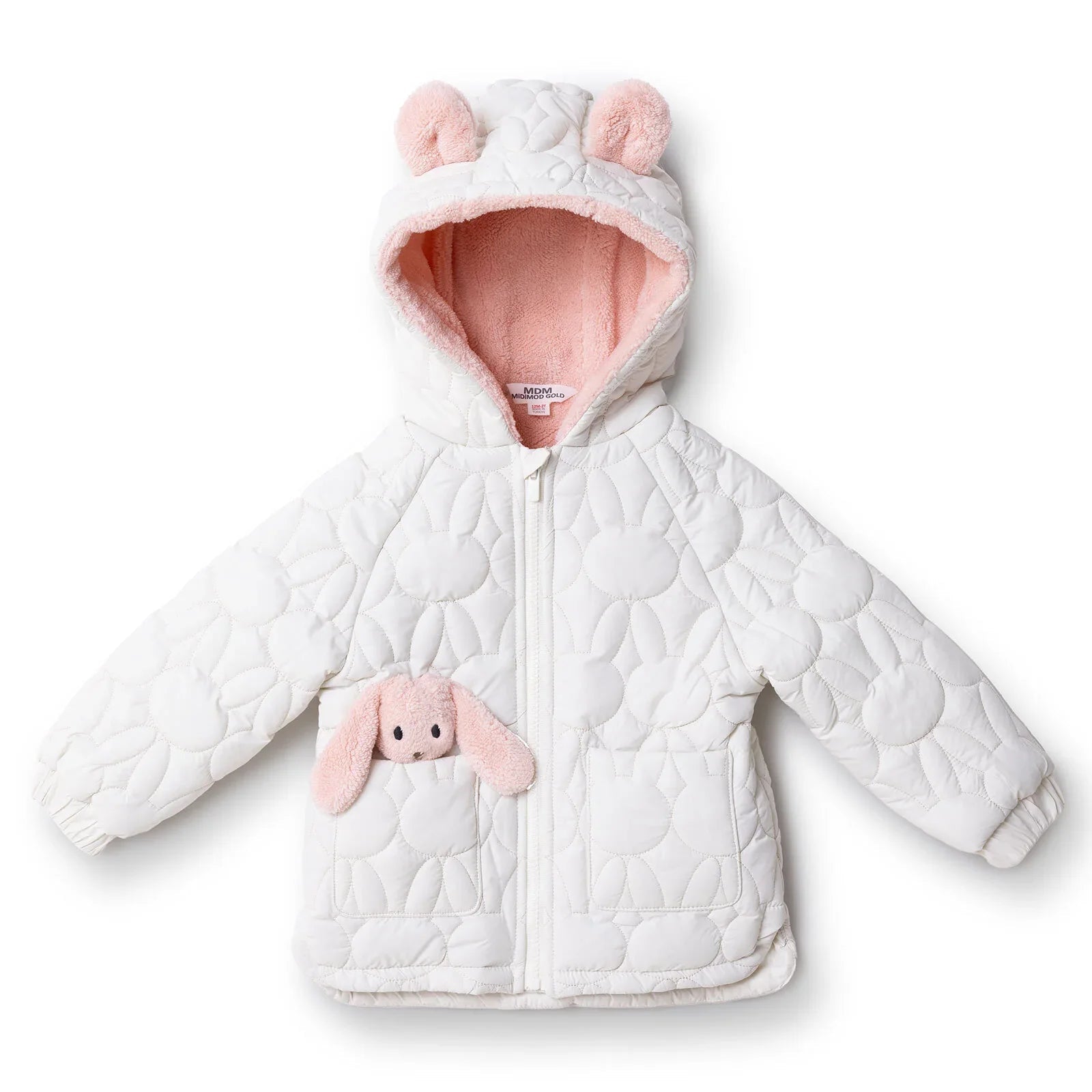 Midimod Coat - White - mezetto ebebek ebebek