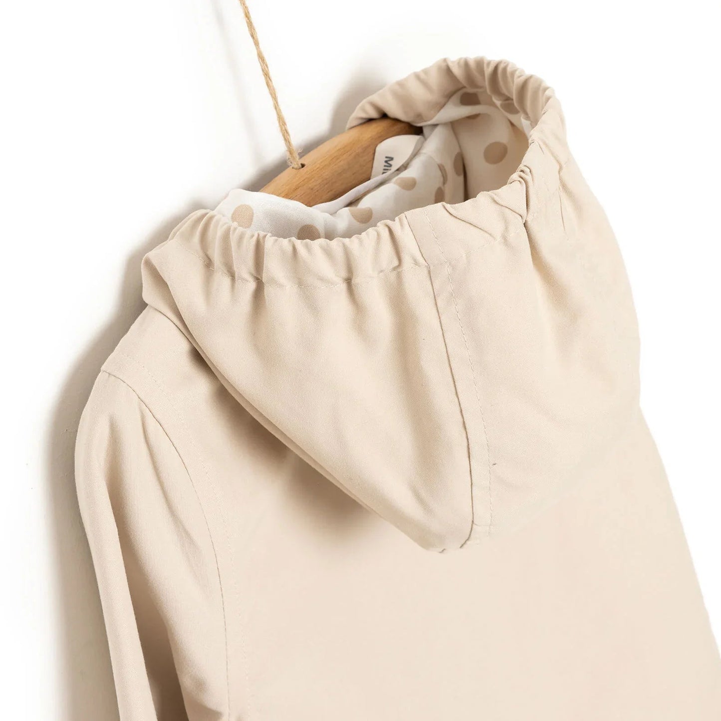 Midimod Girl Raincoat - Beige - mezetto ebebek ebebek