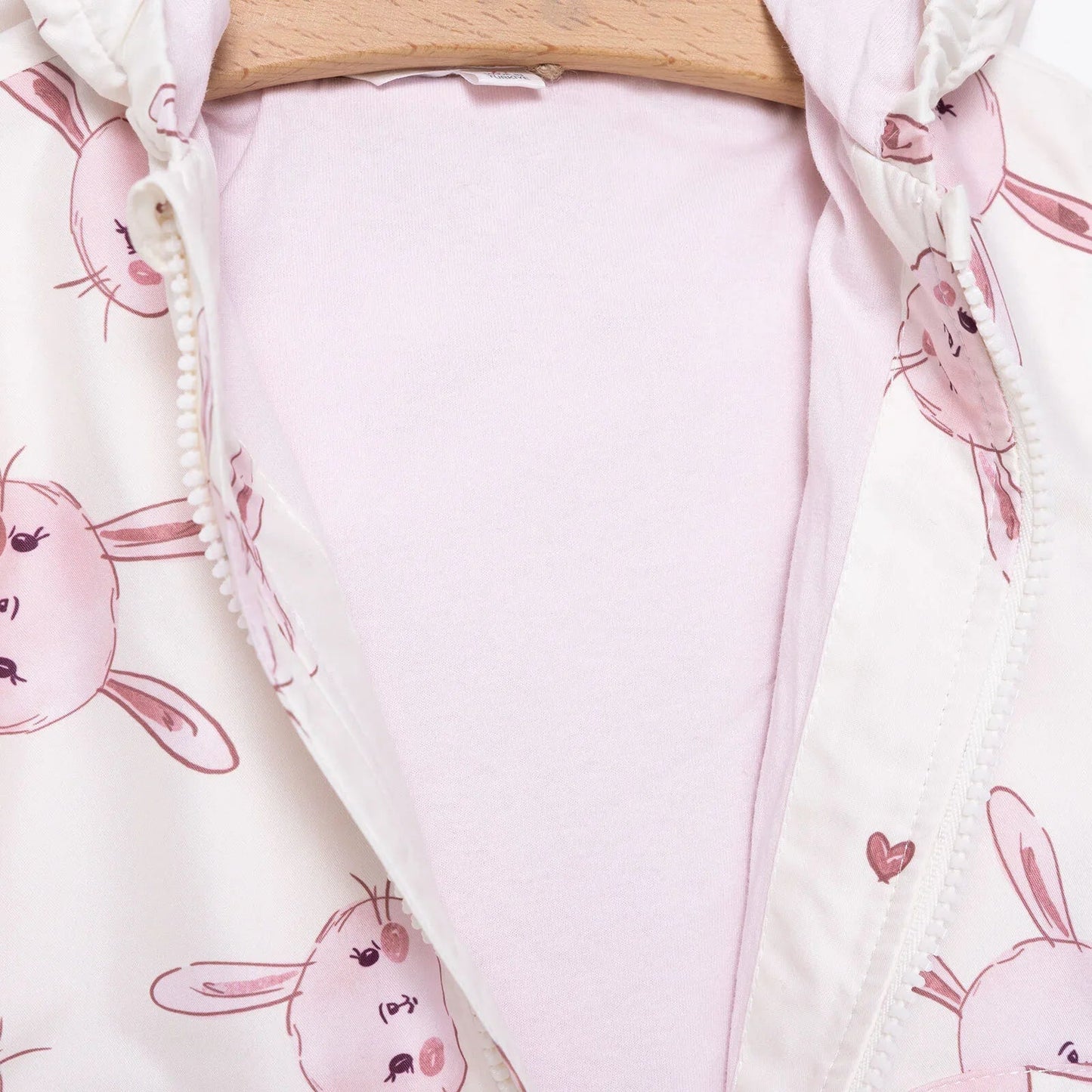 Midimod Girl Raincoat - Ecru - mezetto ebebek ebebek