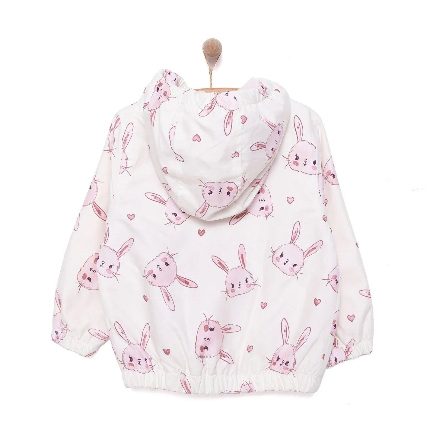 Midimod Girl Raincoat - Ecru - mezetto ebebek ebebek