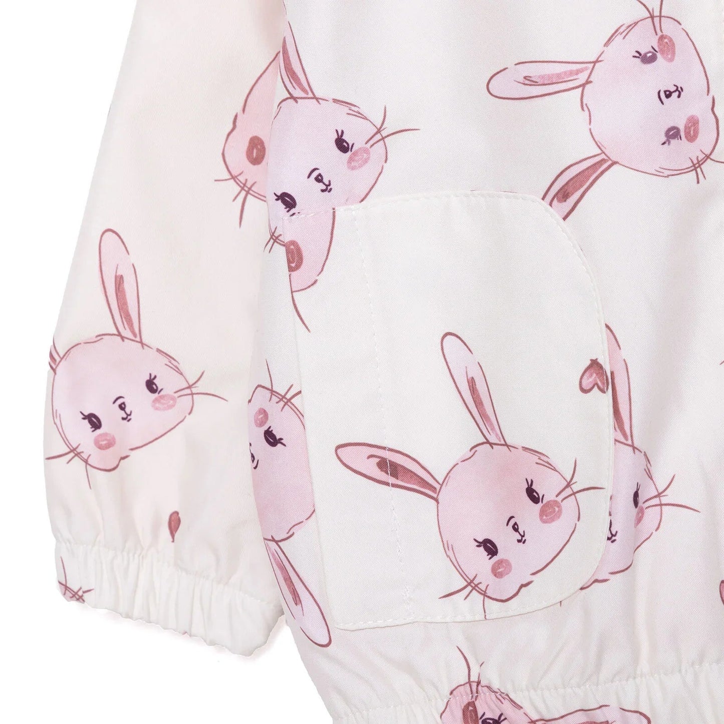 Midimod Girl Raincoat - Ecru - mezetto ebebek ebebek