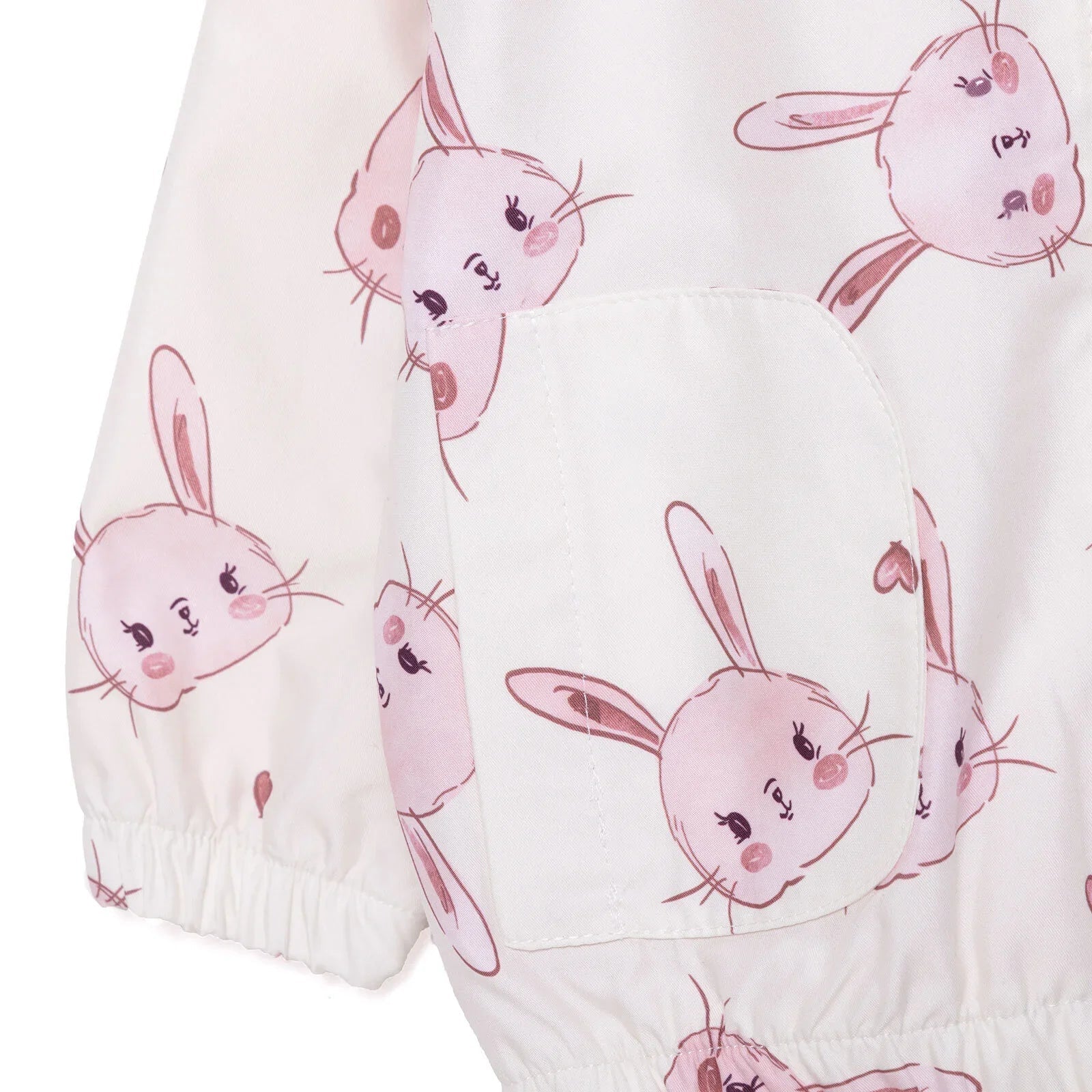 Midimod Girl Raincoat - Ecru - mezetto ebebek ebebek