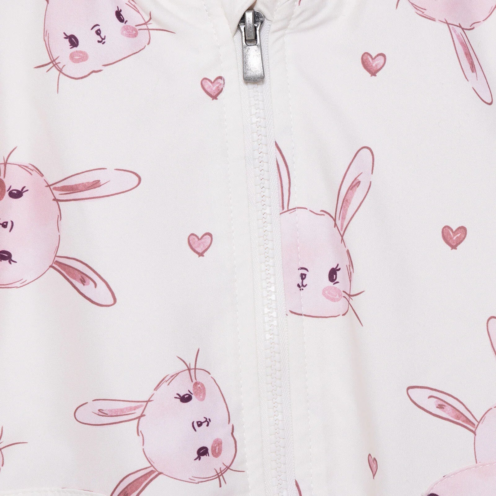 Midimod Girl Raincoat - Ecru - mezetto ebebek ebebek