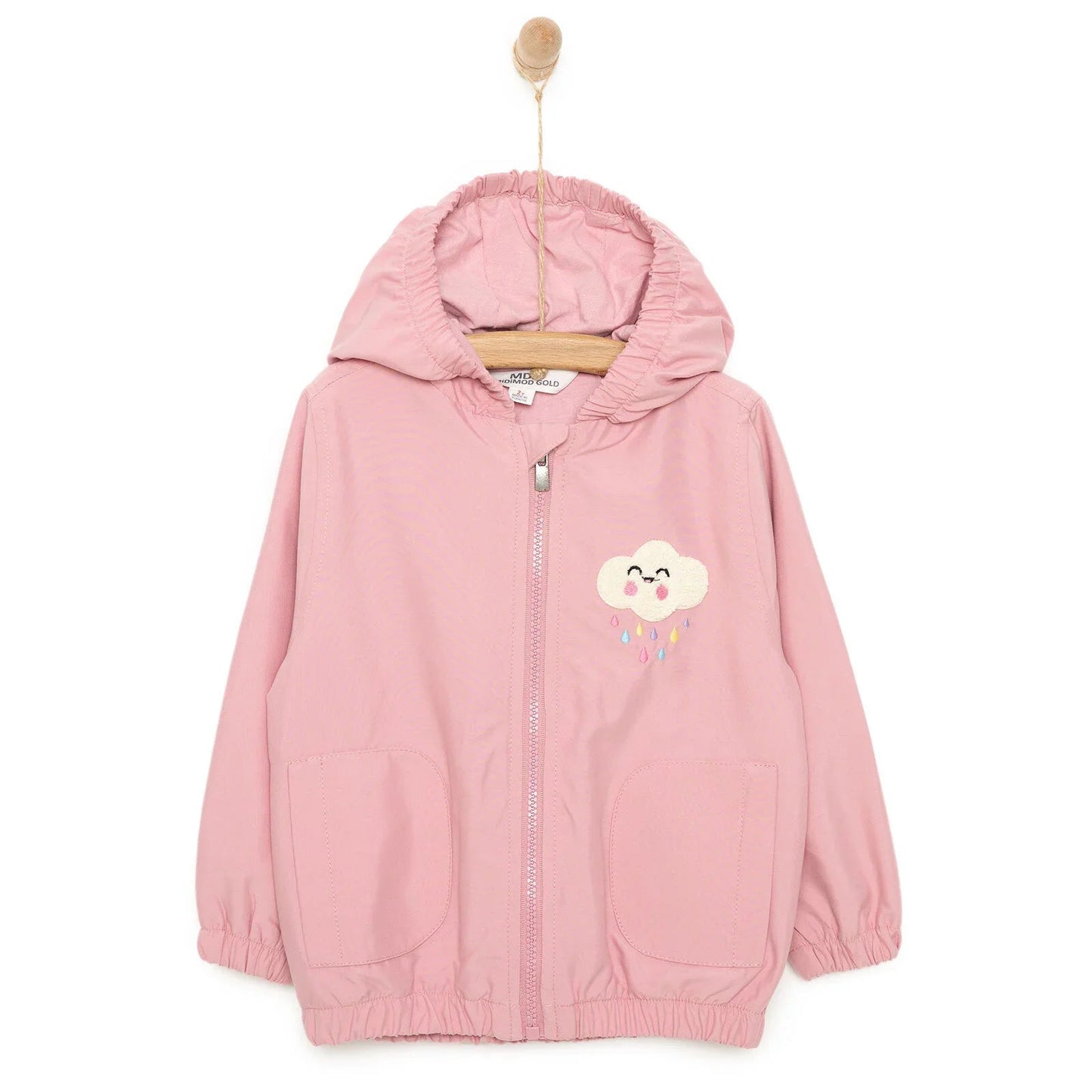 Midimod Girl Raincoat - Pink - mezetto ebebek ebebek