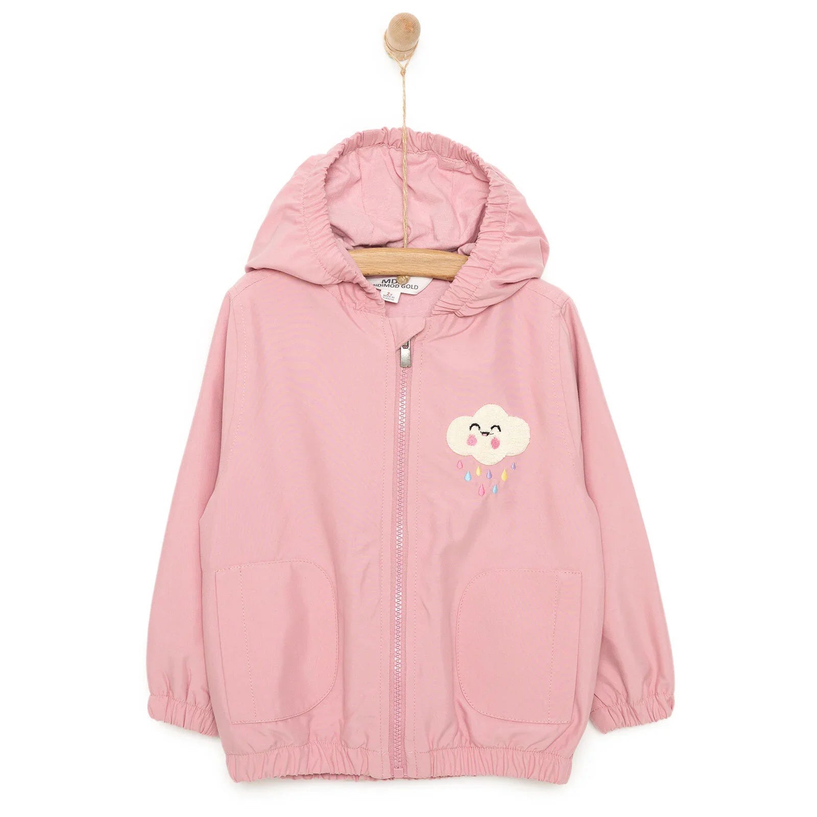 Midimod Girl Raincoat - Pink - mezetto ebebek ebebek
