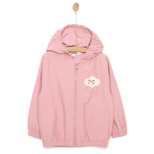Midimod Girl Raincoat - Pink - mezetto ebebek ebebek