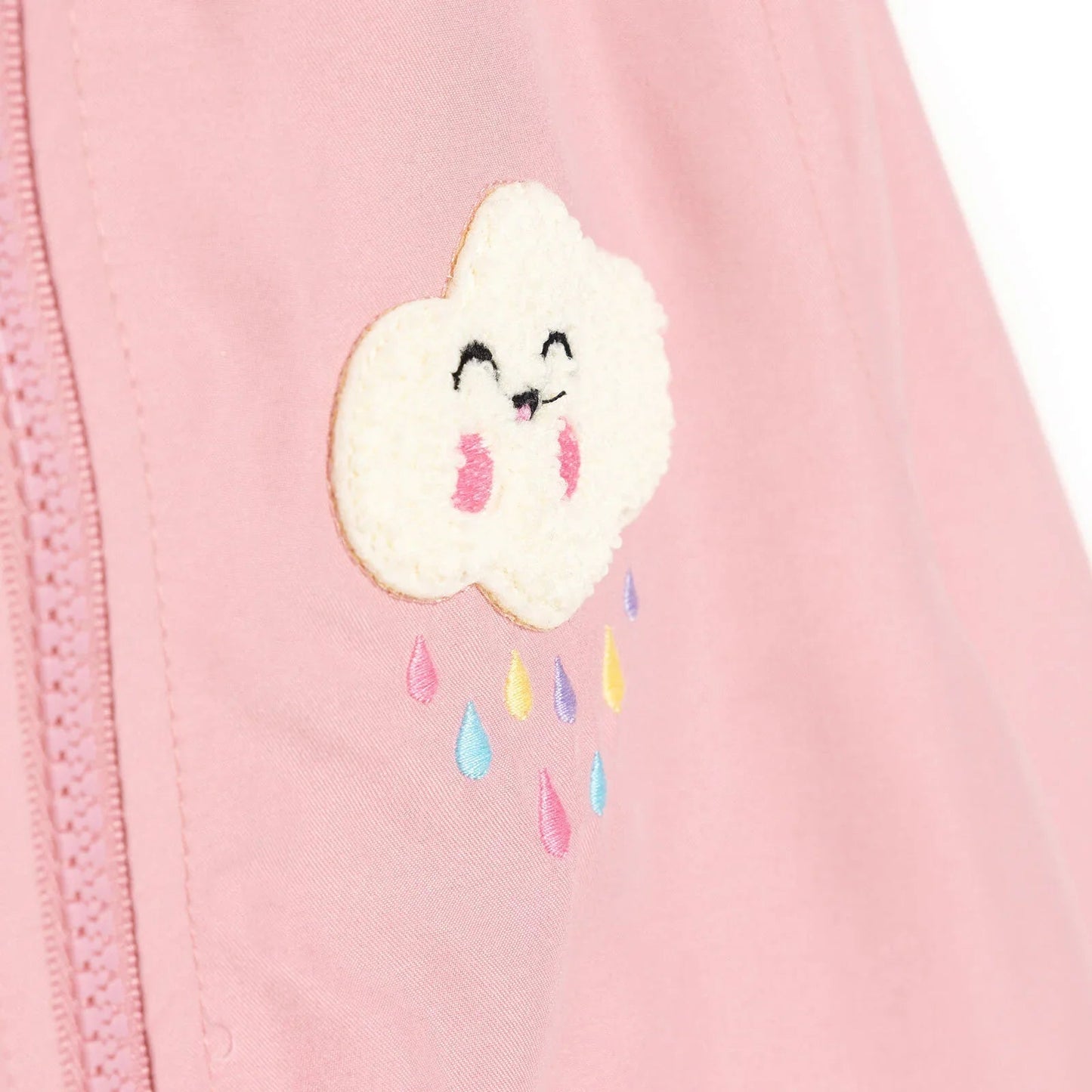 Midimod Girl Raincoat - Pink - mezetto ebebek ebebek
