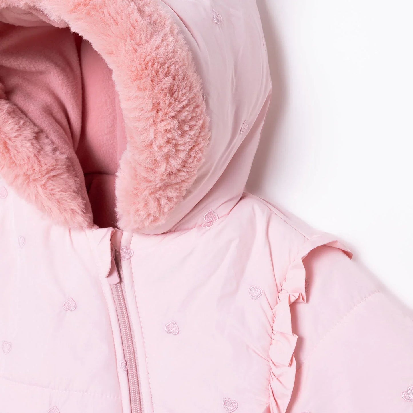 Midimod Girl Snowsuit - Light Pink - mezetto ebebek ebebek