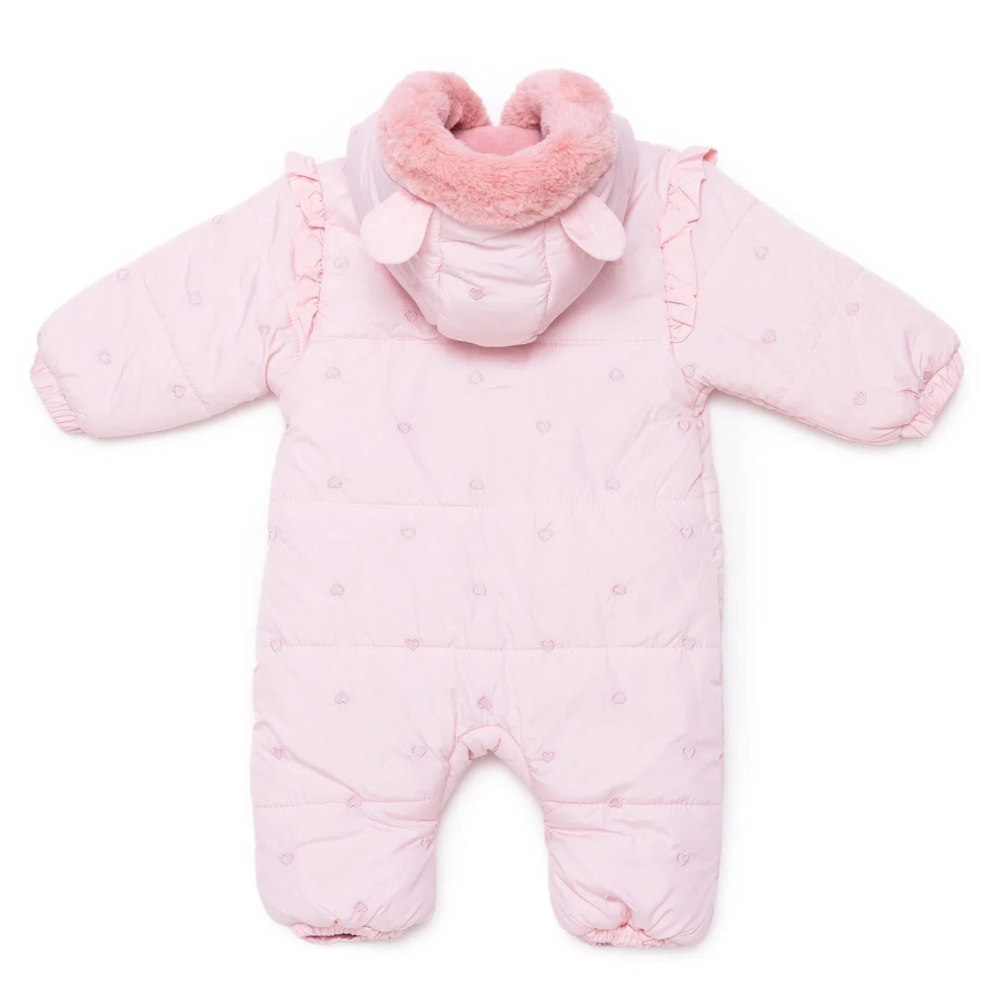 Midimod Girl Snowsuit - Light Pink - mezetto ebebek ebebek