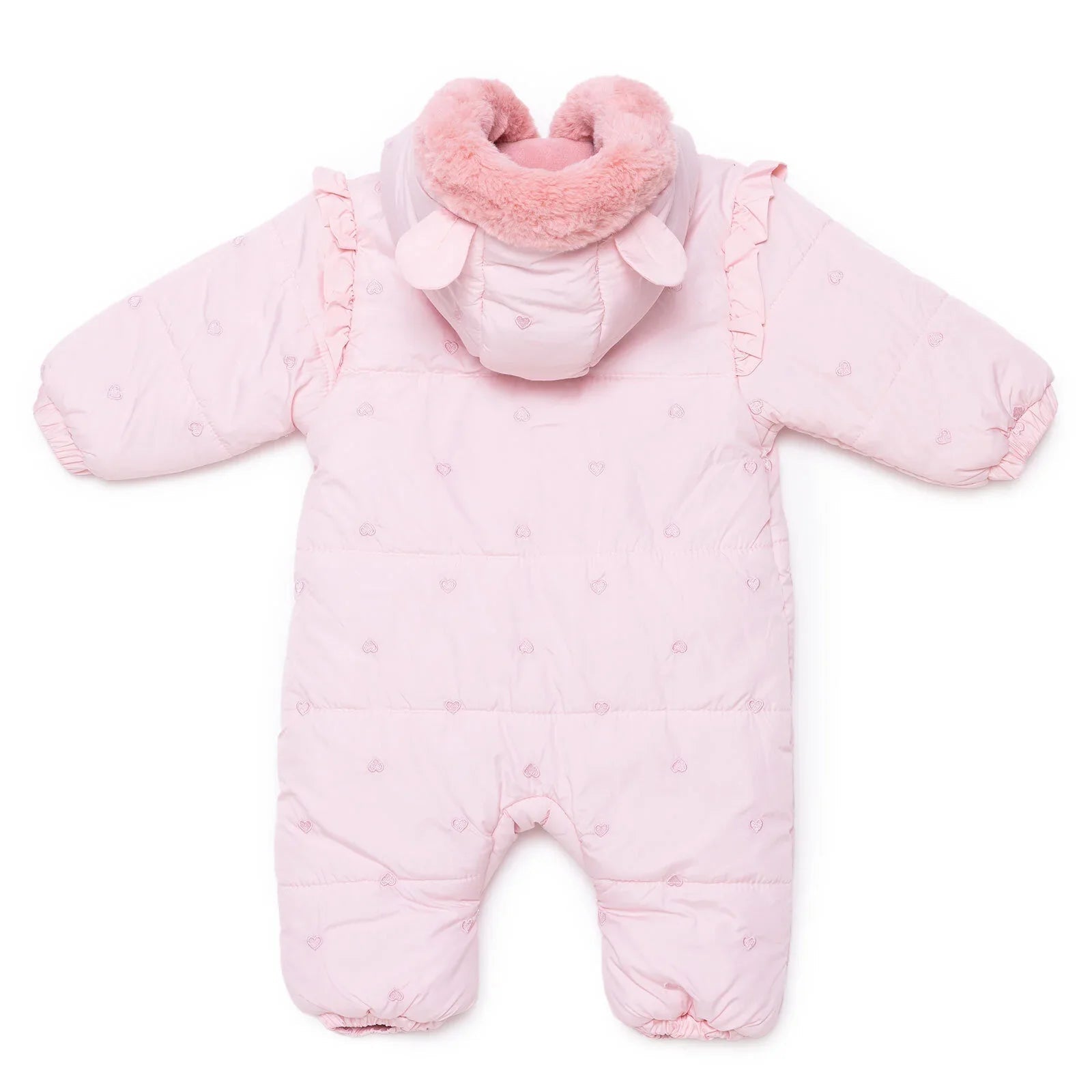 Midimod Girl Snowsuit - Light Pink - mezetto ebebek ebebek